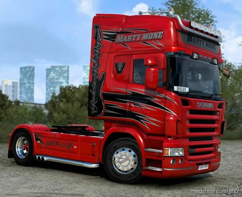 ETS2 Scania Skin Mod: RJL Marty Mone V1.2 (Featured)