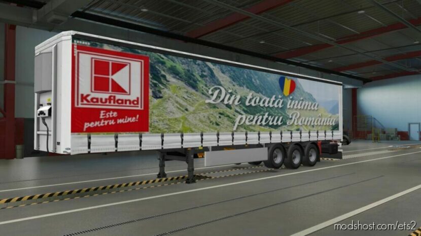 ETS2 Mod: Kaufland Romania Trailer Skin (Featured)