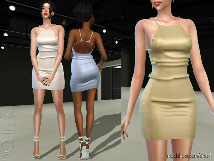 Sims 4 Elder Clothes Mod: Open-Back Silk Dress (Featured)