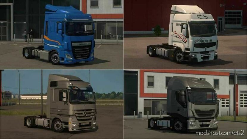 ETS2 Volvo Part Mod: LOW Deck Chassis Addons For Schumi’S Trucks By Sogard3 V5.3 1.44 (Featured)