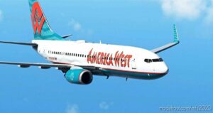 MSFS 2020 737-700 Livery Mod: America West 8K – Pmdg 737-700 (Image #2)