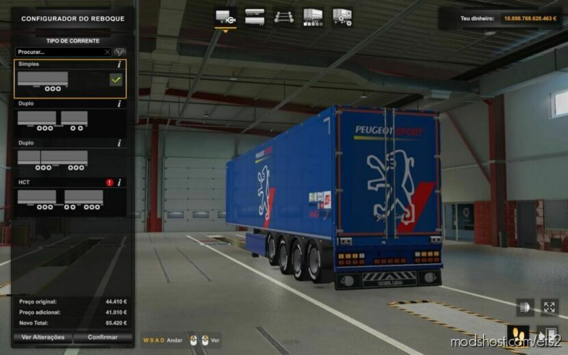 ETS2 Scania Mod: Skin Scania R2009 Peugeot Sport + Trailer Skin (Featured)