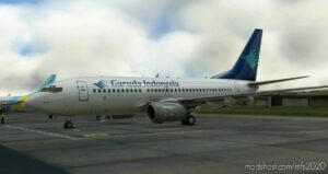 MSFS 2020 4K Livery Mod: B737-700 | Retro Garuda Indonesia Pk-Ggw 4K (Fictional) (Image #2)