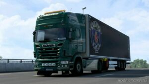 ETS2 Scania Mod: RJL + Schmitz S.KO Green ELF Skin (Image #2)