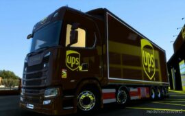 ETS2 Scania Mod: Skin Scania S 2016 Tandem Eugene’s UPS 1.44 (Image #2)