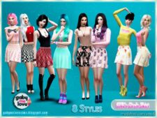 Sims 4 Female Clothes Mod: GML's Circle Skirts (Image #2)