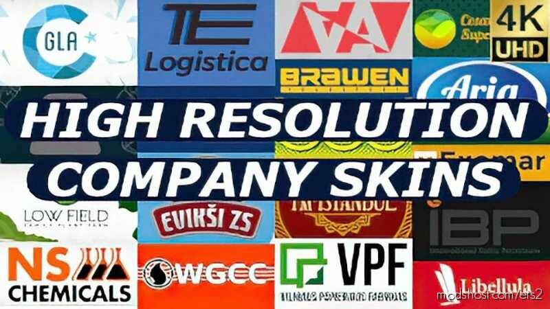 ETS2 Trailer Mod: High Resolution Company Skins V1.2 (Featured)