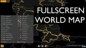 ATS Mod: Full Screen World Map 1.44 (Image #2)