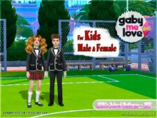 Sims 4 Clothes Mod: GML's School Uniforms ~ SET (Image #3)