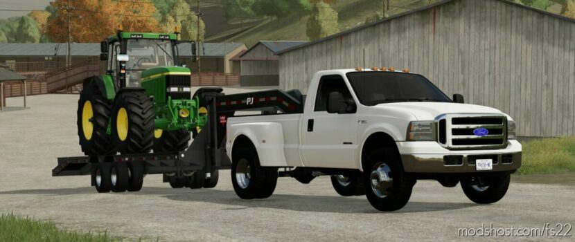 FS22 Ford Car Mod: 2007 Ford F350 Single CAB Long BED (Featured)