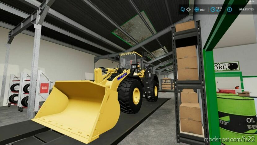 FS22 Komatsu Forklift Mod: WA380 (Featured)