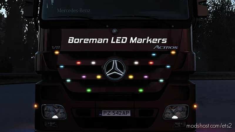 ETS2 Part Mod: Boreman LED Marker Lights Pack V1.44 (Featured)