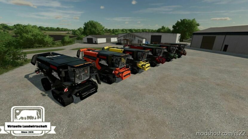 FS22 Combine Mod: Class Lexion 8000 VL (Virtual Agriculture LS22) V1.0.0.1 (Featured)