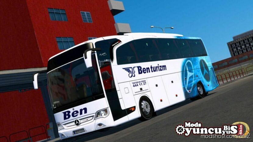 ETS2 Mercedes-Benz Mod: Travego 15 SE Benturi̇zm Skinpack (Featured)