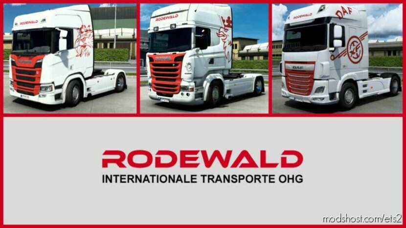 ETS2 RJL Mod: Spedition Rodewald Skin (Featured)