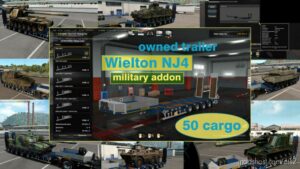 ETS2 Military Mod: Addon For Ownable Trailer Wielton NJ4 V1.5.9 (Featured)