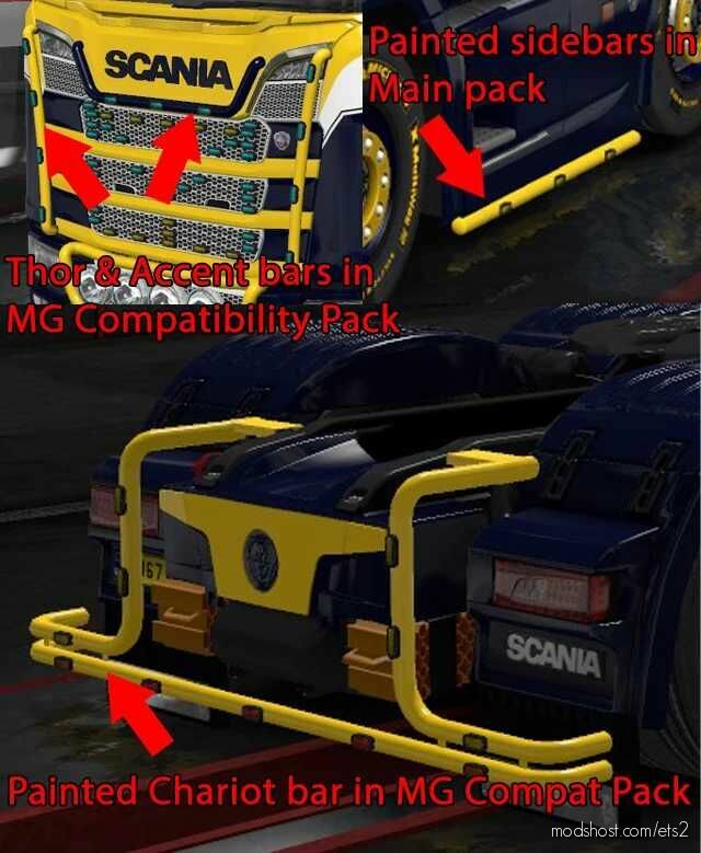 ETS2 Part Mod: Truck Accessories Pack V15.7 (Featured)