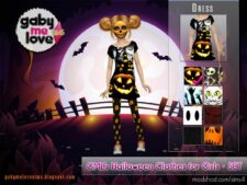 Sims 4 Female Mod: GML's Halloween Clothes for Girls (Image #2)