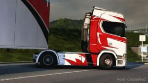 ETS2 Scania Mod: S Valcarenghi RED & Blue Skin + Trailer Skin (Image #2)