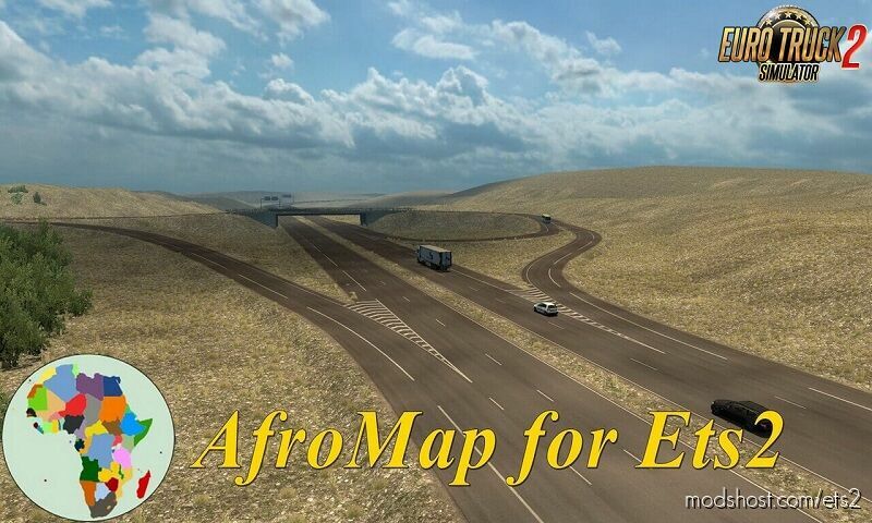 ETS2 Mod: Afro Map 2.3 ETS2 1.44 (Featured)