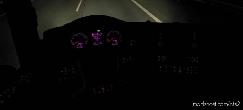 ETS2 Scania Interior Mod: Pink Dashboard For Scania 2016(S-R) By Sepiley (Featured)