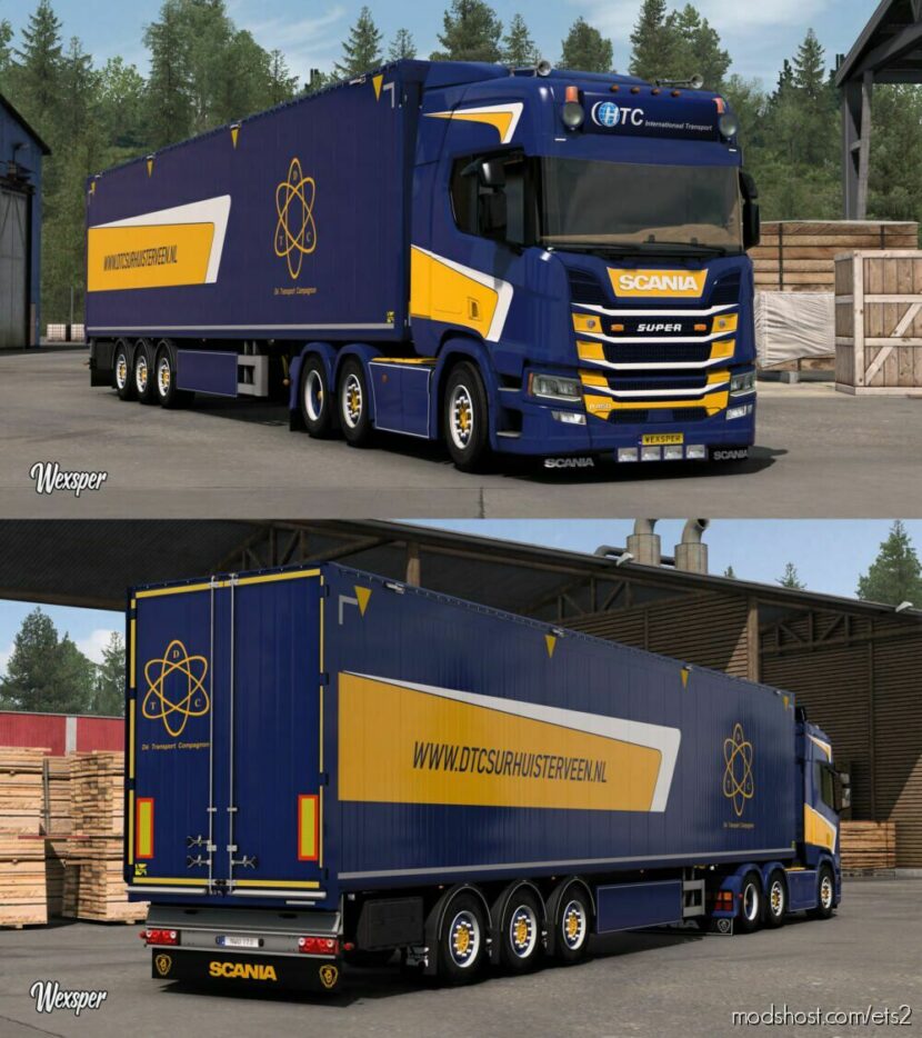 ETS2 Scania Mod: R & S HTC Transport Skin Pack By Wexsper (Update) (Featured)