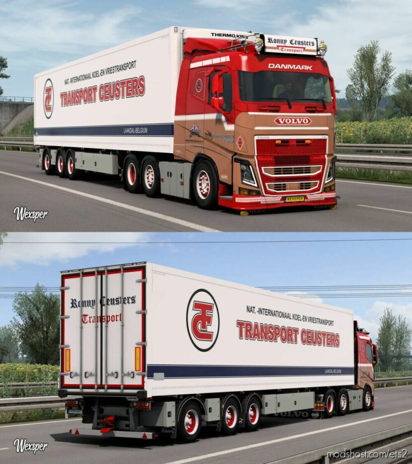 ETS2 Volvo Mod: FH16 2012 Ronny Ceusters Skin Pack By Wexsper (Update) (Featured)