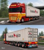 ETS2 DAF Mod: XF Euro 6 Hendrikx Transport Skin Pack By Wexsper (Update) (Image #2)