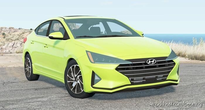 BeamNG Hyundai Car Mod: Elantra (AD) 2019 (Featured)