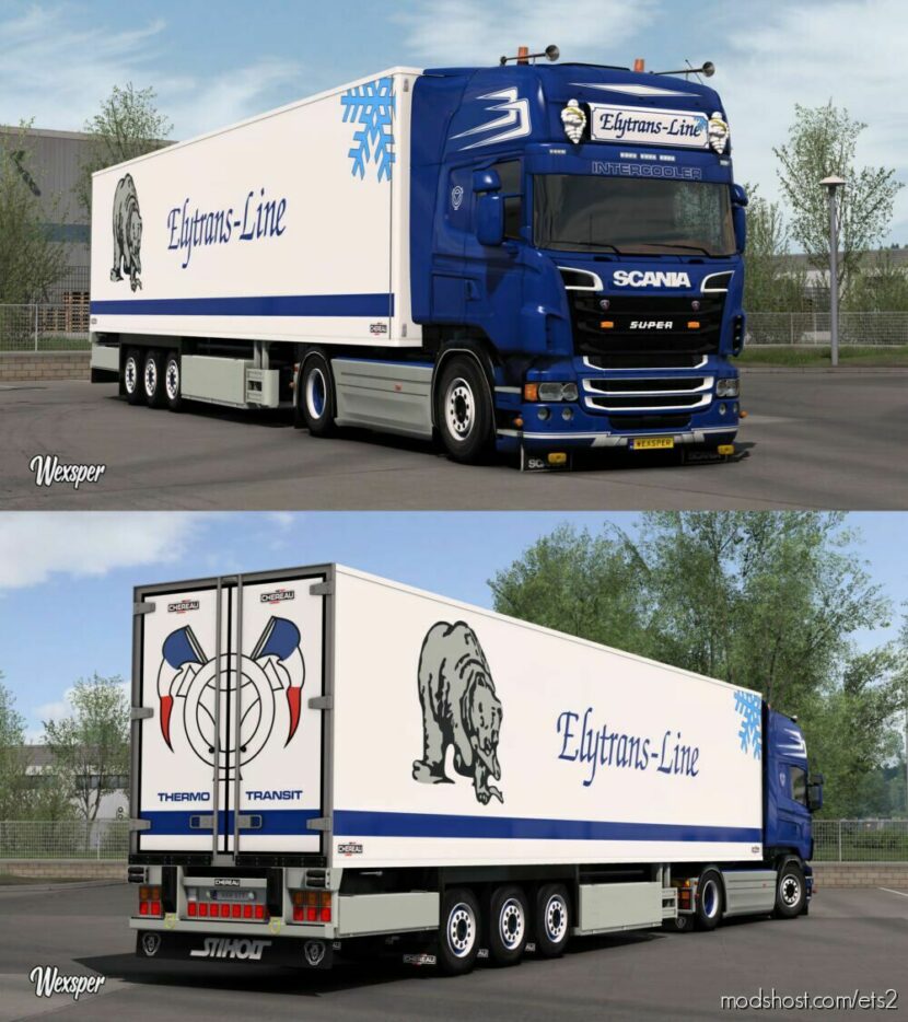 ETS2 RJL Mod: Scania RJL Elytrans-Line Skin Pack By Wexsper (Update) (Featured)