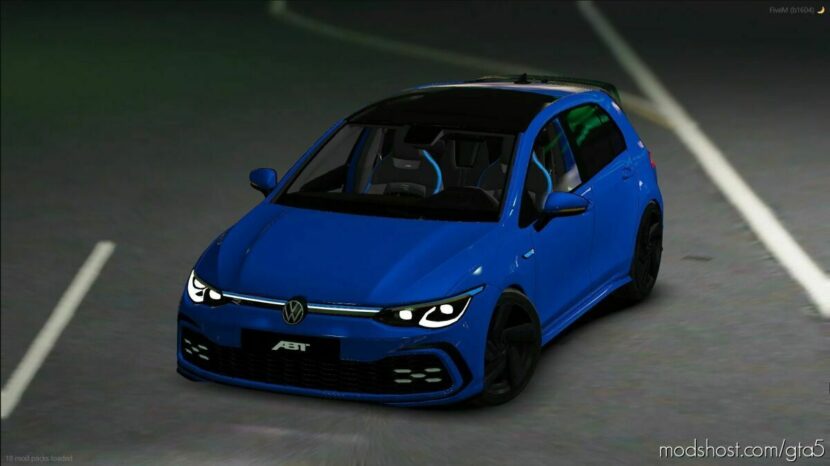 GTA 5 Volkswagen Vehicle Mod: Golf R MK8 2021 ABT Edition Add-On / Fivem (Featured)