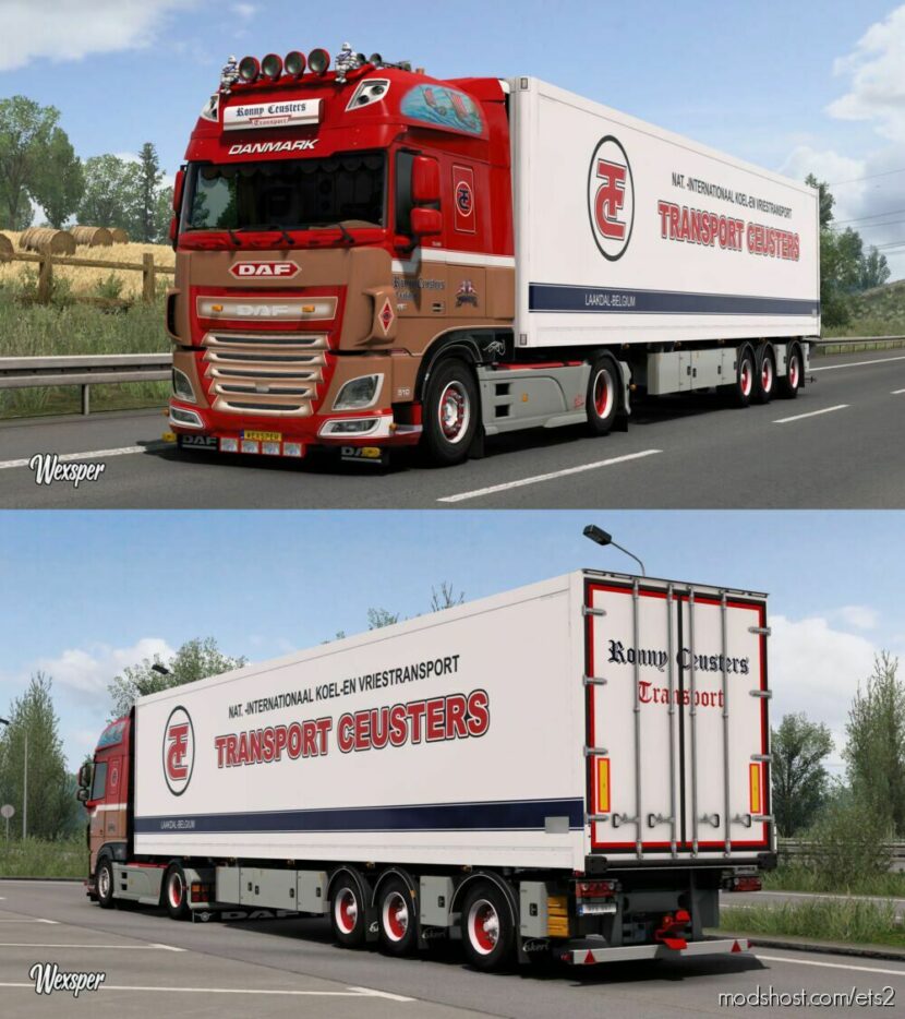 ETS2 DAF Mod: XF Euro 6 Ronny Ceusters Skin Pack By Wexsper (Update) (Featured)