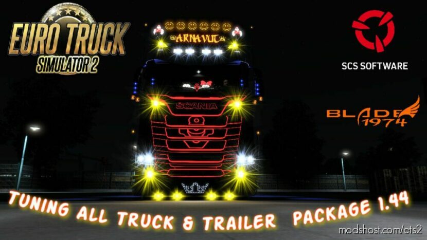 ETS2 Part Mod: Tuning ALL Truck Package 1.44 (Featured)