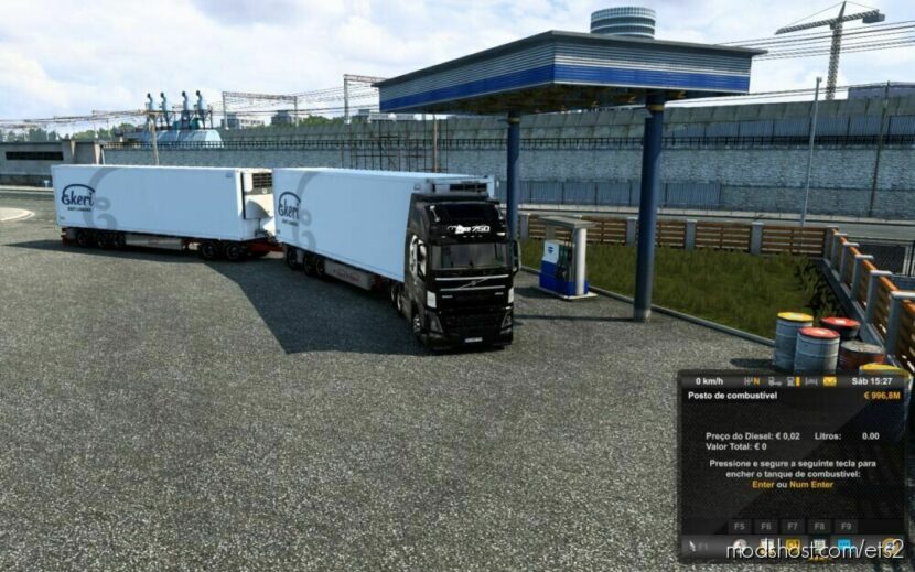 ETS2 Mod: Free Fuel In The Garage 1.44 (Featured)