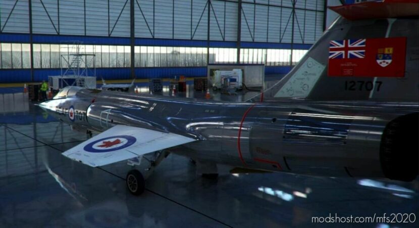 MSFS 2020 Livery Mod: CF-104 Starfighter, Rcaf 12707 (Featured)