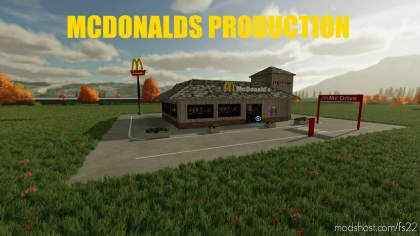 FS22 Placeable Mod: MCDonalds Production (Featured)