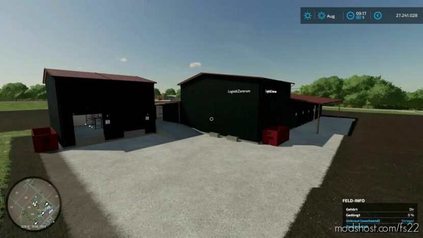 FS22 Placeable Mod: Logistic Warehouse (Featured)