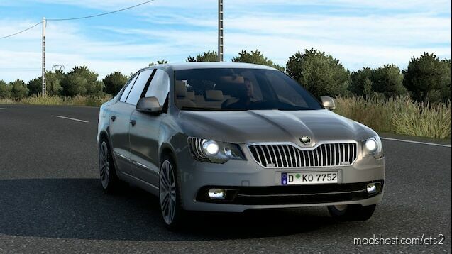 ETS2 Car Mod: SKODA SUPERB 1.44 (Featured)