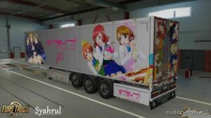 ETS2 Mod: Love Live Anime Trailer Skin (Image #2)