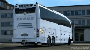 ETS2 Mercedes-Benz Skin Mod: MB Travego SE 17 SHD Romanya Toros Ski̇n (Image #2)