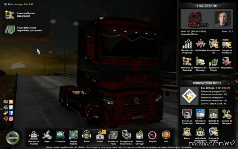 ETS2 Save Mod: Profile ETS2 1.44.1.9S 1.44 (Featured)