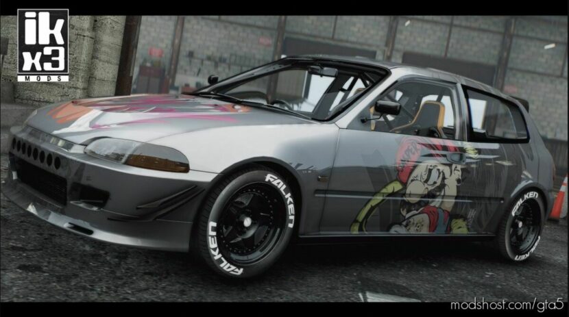 GTA 5 Honda Vehicle Mod: Civic 1.5 Vtec 1994 Add-On (Featured)