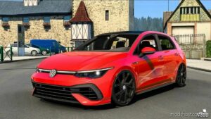 ATS Volkswagen Car Mod: Golf 8 R Line + Interior V1.1 1.44 (Featured)