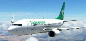 MSFS 2020 737-700 Livery Mod: Pmdg 737-700 – Turkmenistan Airlines (EZ-A007) (Image #2)