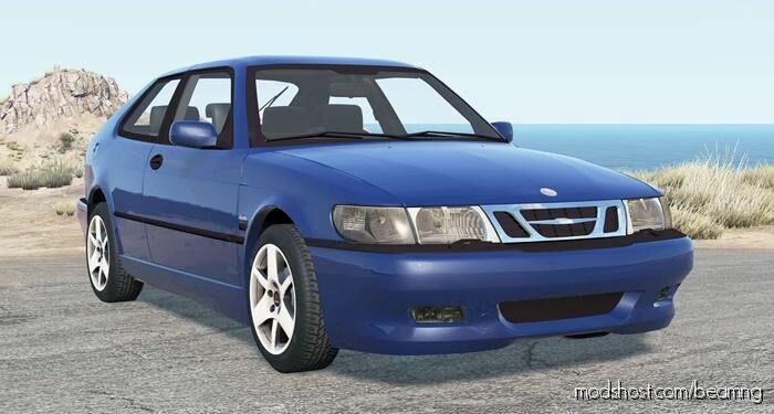 BeamNG Saab Car Mod: 9-3 Aero Coupe 2002 (Featured)