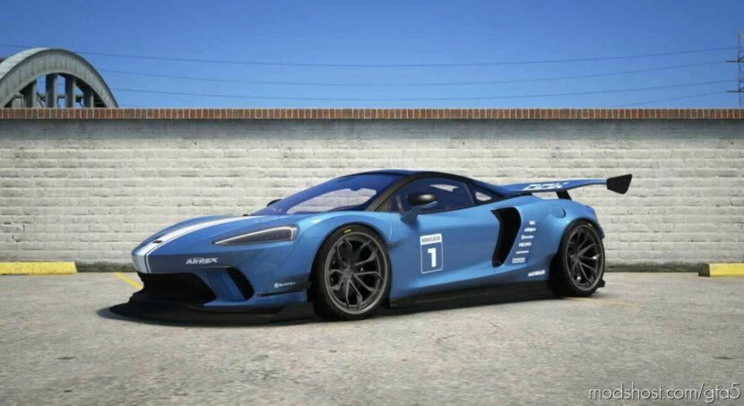 GTA 5 Vehicle Mod: Mclaren GT Mansaug Add-On | Template | Digital Dials | Multi Livery (Featured)