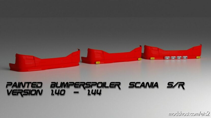 ETS2 Scania Part Mod: Painted Bumperspoiler For Scania Next GEN S/R 1.40 – 1.44 (Featured)