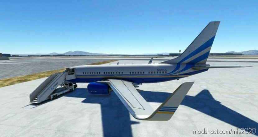 MSFS 2020 737-700 Livery Mod: Pmdg 737-700 BBJ LAS Vegas Sands Corporation (Featured)