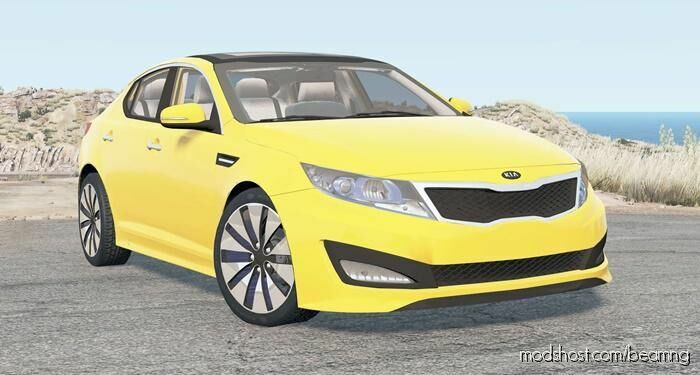 BeamNG Kia Car Mod: Optima SX (TF) 2013 V2.0 (Featured)