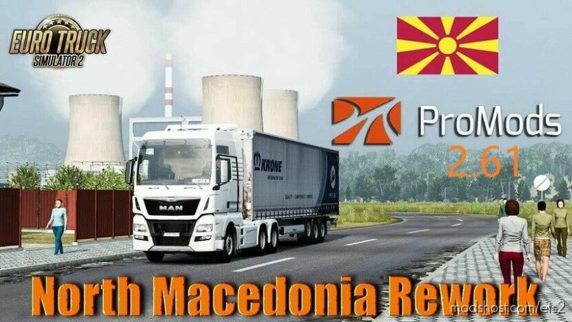 ETS2 Map Mod: NORTH MACEDONIA REWORK FIX V1.4.5 PM 2.61 (Featured)